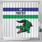 Custom Lesotho Football Shower Curtain Go Likuena Go