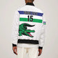 Custom Lesotho Football Sleeve Zip Bomber Jacket Go Likuena Go