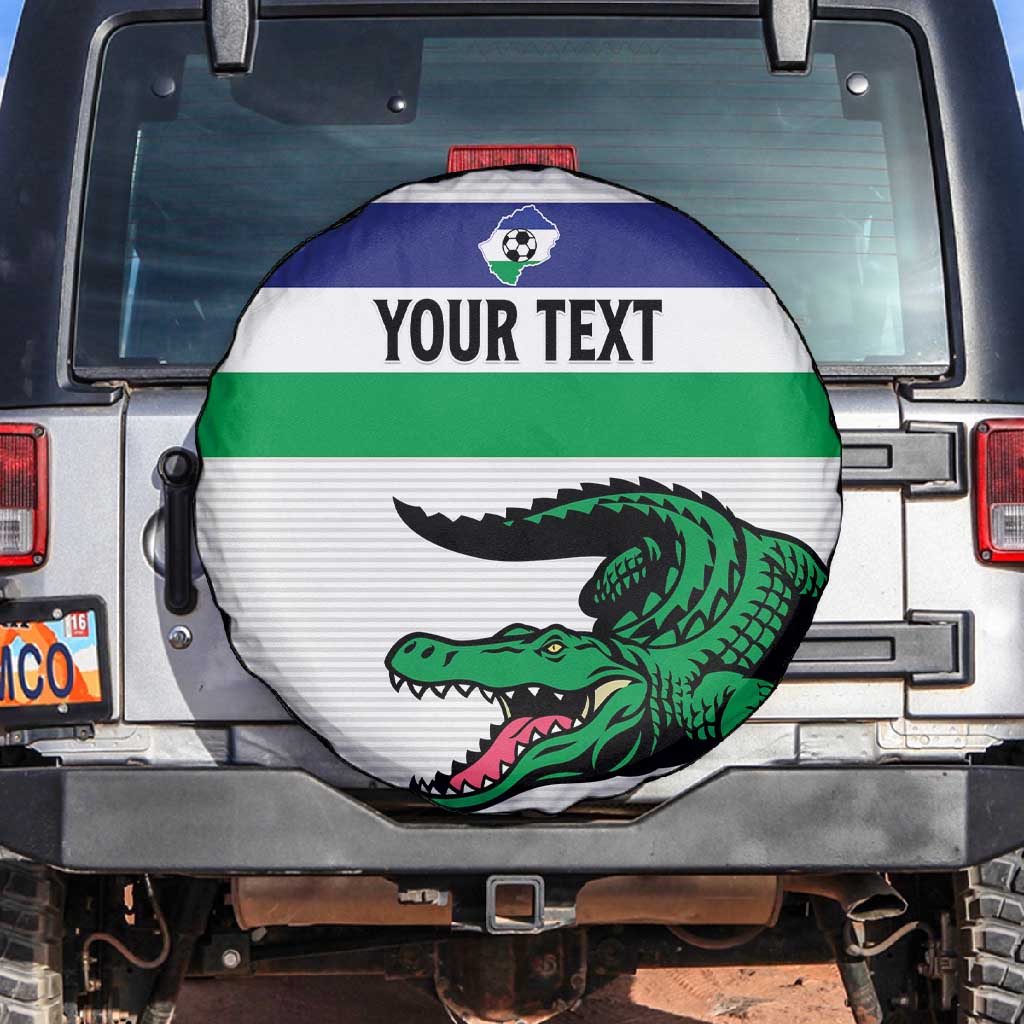 Custom Lesotho Football Spare Tire Cover Go Likuena Go