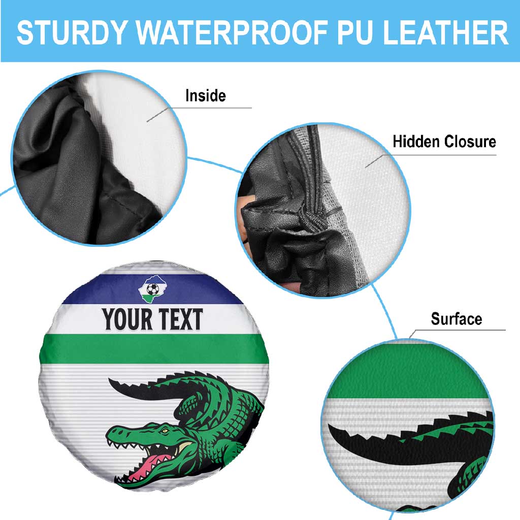 Custom Lesotho Football Spare Tire Cover Go Likuena Go