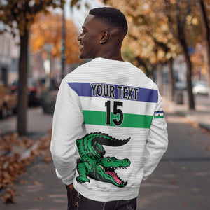 Custom Lesotho Football Sweatshirt Go Likuena Go