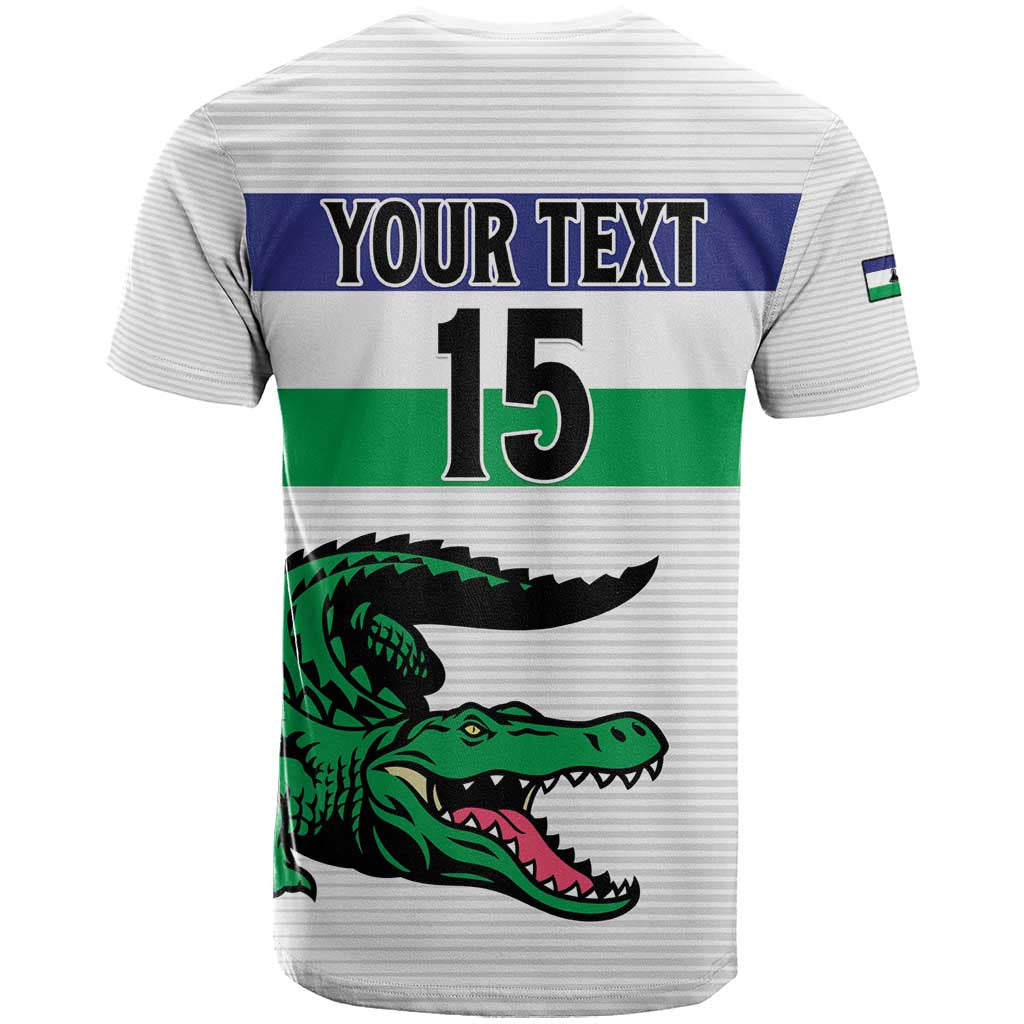 Custom Lesotho Football T shirt Go Likuena Go