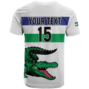 Custom Lesotho Football T shirt Go Likuena Go