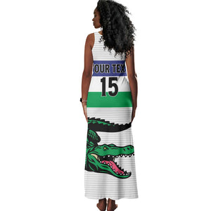 Custom Lesotho Football Tank Maxi Dress Go Likuena Go