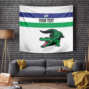 Custom Lesotho Football Tapestry Go Likuena Go