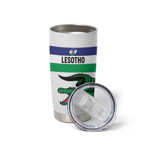 Custom Lesotho Football Tumbler Cup Go Likuena Go