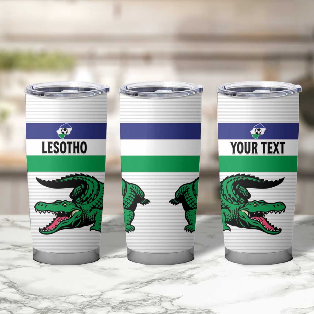 Custom Lesotho Football Tumbler Cup Go Likuena Go