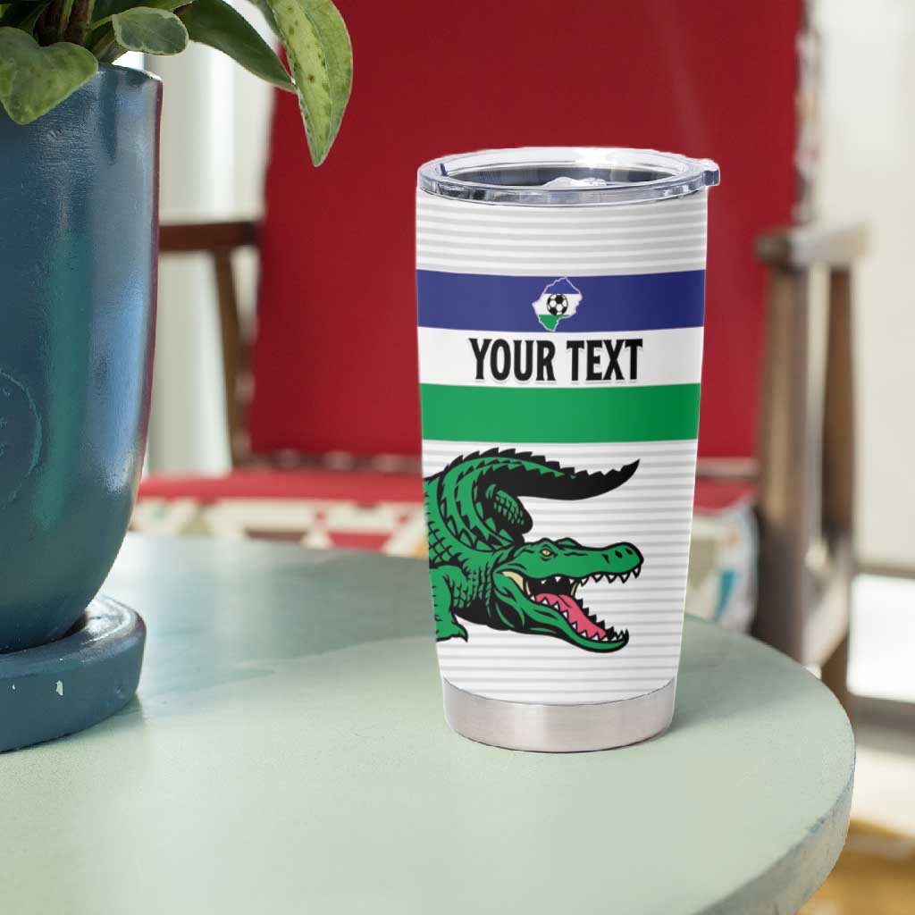Custom Lesotho Football Tumbler Cup Go Likuena Go
