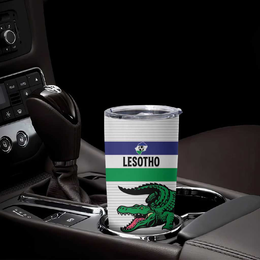Custom Lesotho Football Tumbler Cup Go Likuena Go