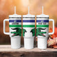 Custom Lesotho Football Tumbler With Handle Go Likuena Go