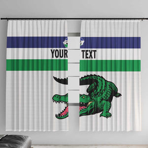 Custom Lesotho Football Window Curtain Go Likuena Go