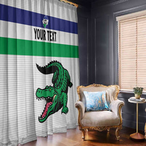 Custom Lesotho Football Window Curtain Go Likuena Go
