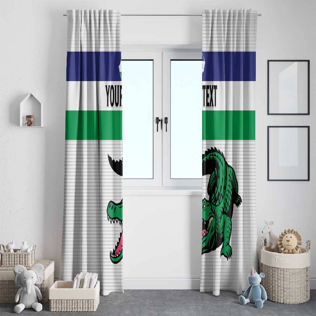 Custom Lesotho Football Window Curtain Go Likuena Go