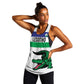Custom Lesotho Football Women Racerback Tank Go Likuena Go