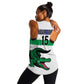 Custom Lesotho Football Women Racerback Tank Go Likuena Go