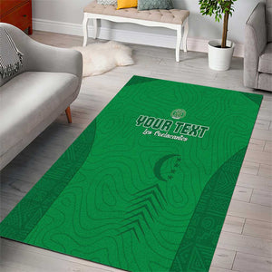 Custom Comoros Football Area Rug Go Les Coelacantes