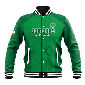 Custom Comoros Football Baseball Jacket Go Les Coelacantes