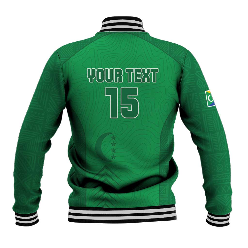 Custom Comoros Football Baseball Jacket Go Les Coelacantes