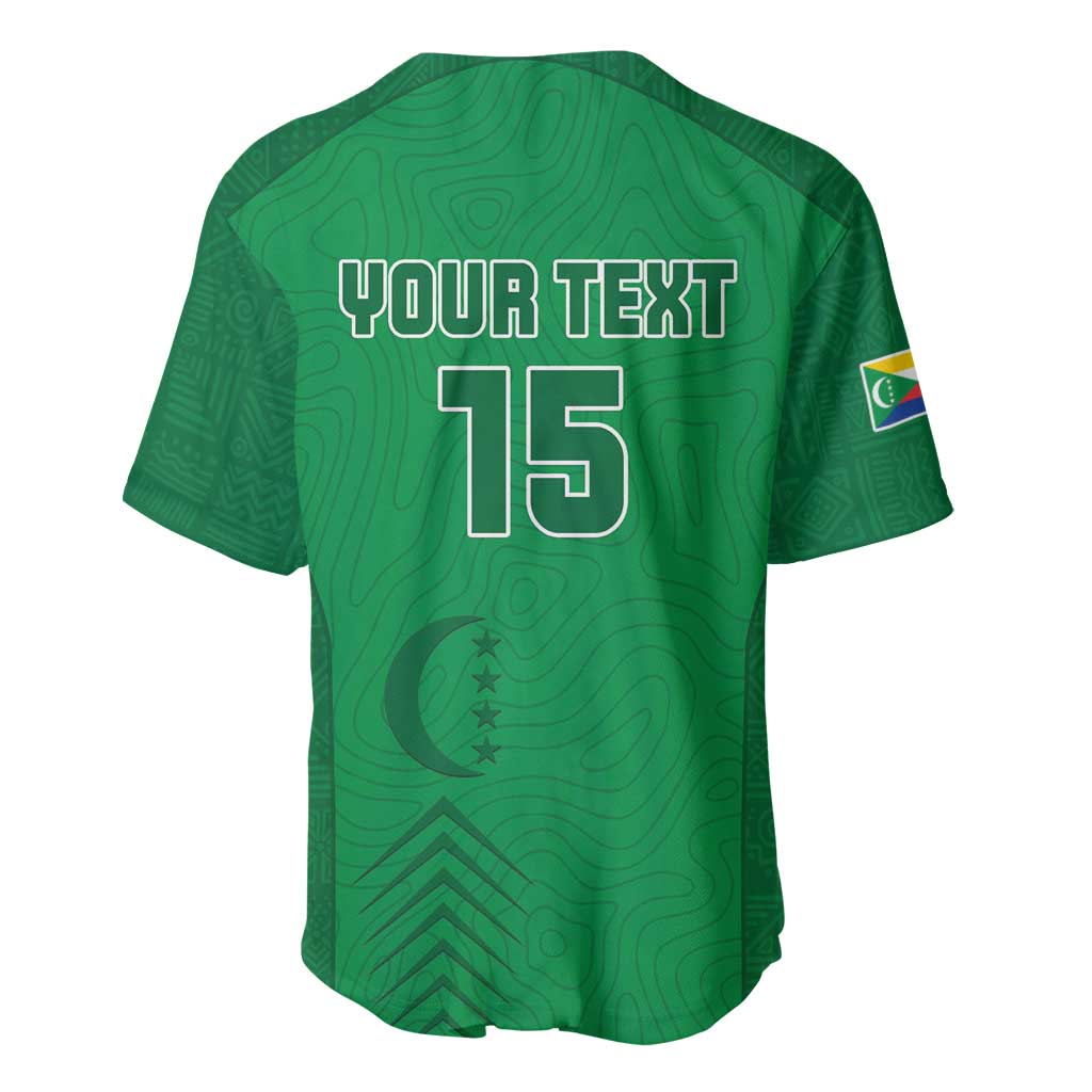 Custom Comoros Football Baseball Jersey Go Les Coelacantes