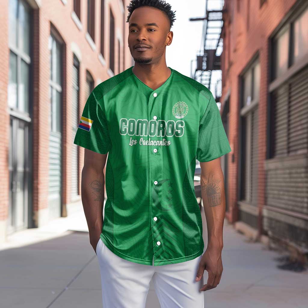 Custom Comoros Football Baseball Jersey Go Les Coelacantes