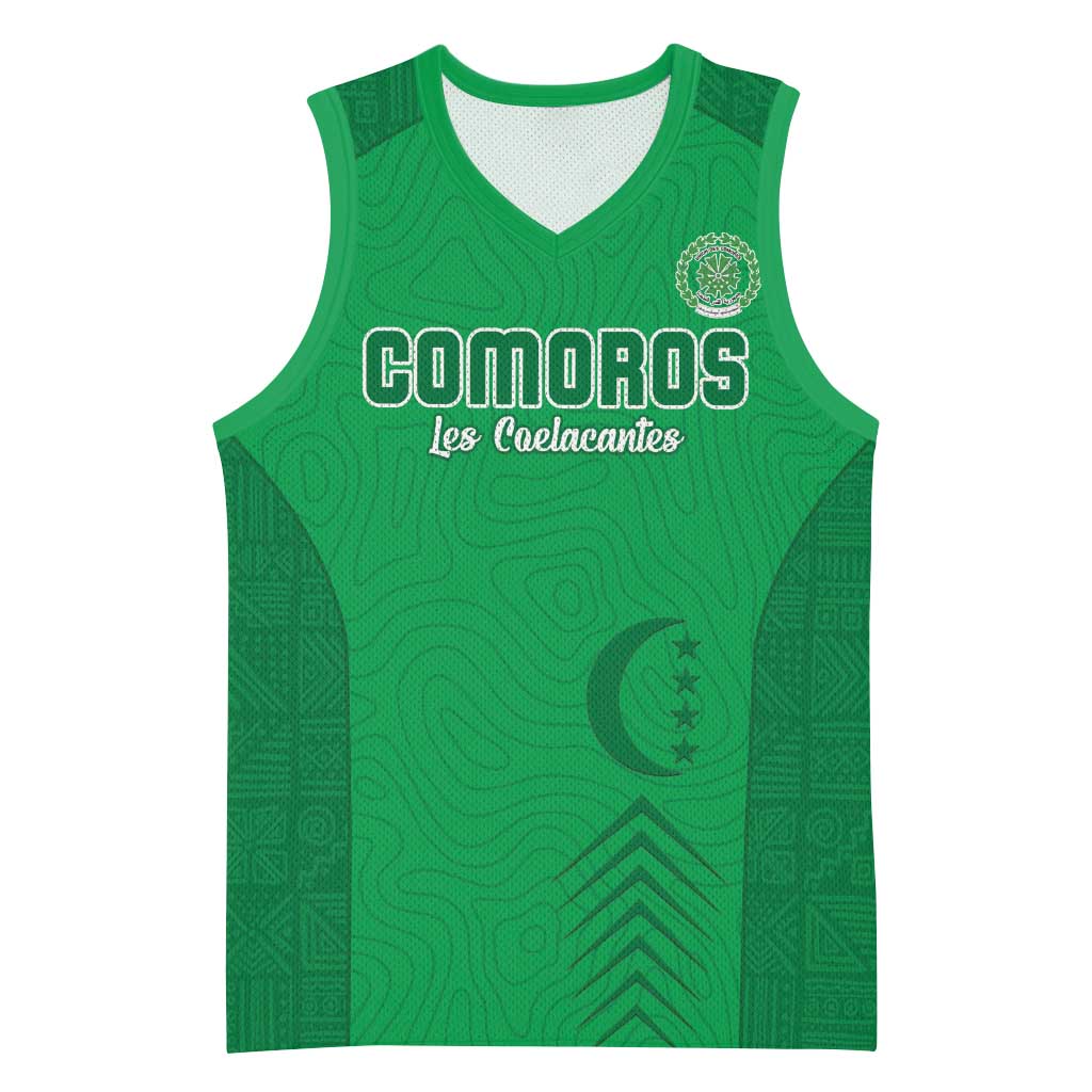 Custom Comoros Football Basketball Jersey Go Les Coelacantes - African Pride