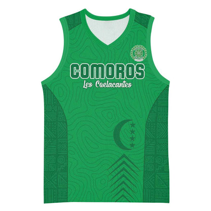 Custom Comoros Football Basketball Jersey Go Les Coelacantes - African Pride