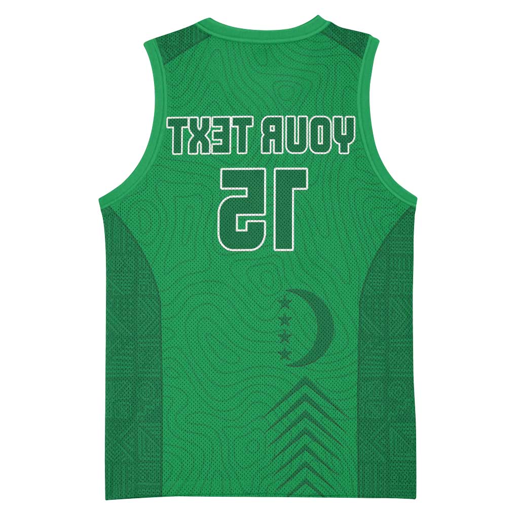 Custom Comoros Football Basketball Jersey Go Les Coelacantes - African Pride