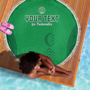 Custom Comoros Football Beach Blanket Go Les Coelacantes