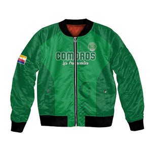 Custom Comoros Football Bomber Jacket Go Les Coelacantes
