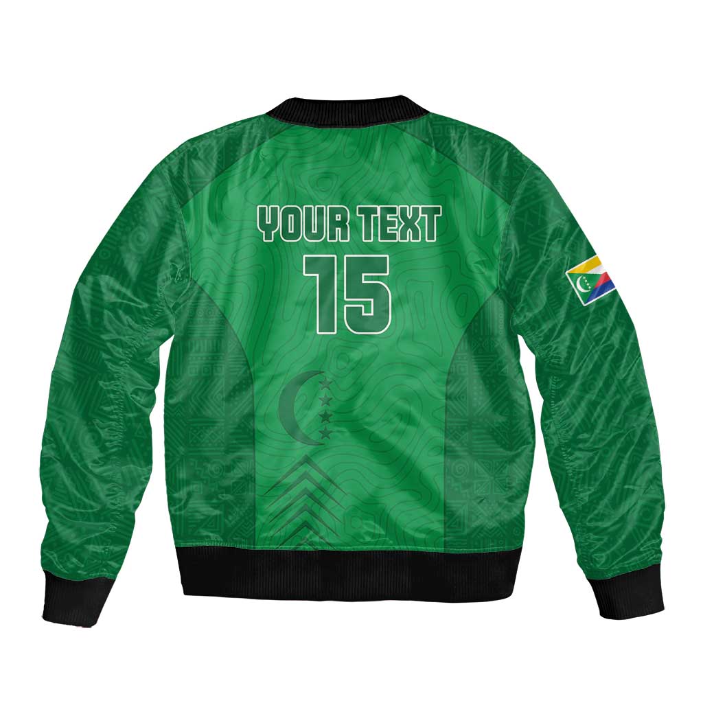 Custom Comoros Football Bomber Jacket Go Les Coelacantes
