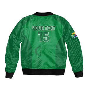 Custom Comoros Football Bomber Jacket Go Les Coelacantes