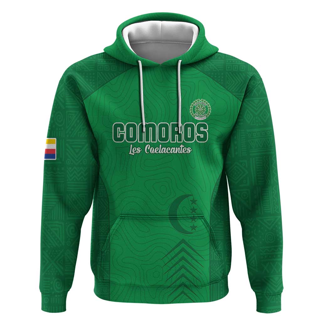 Custom Comoros Football Hoodie Go Les Coelacantes