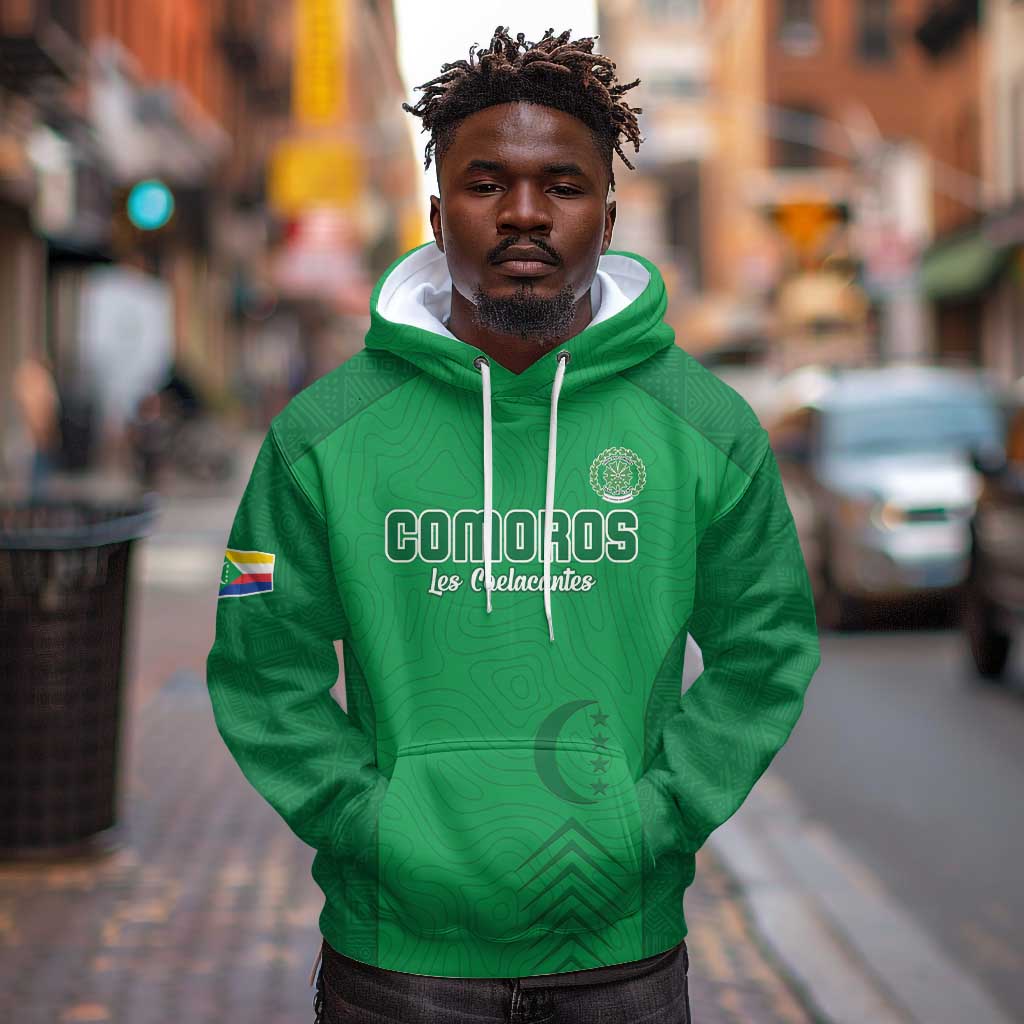 Custom Comoros Football Hoodie Go Les Coelacantes