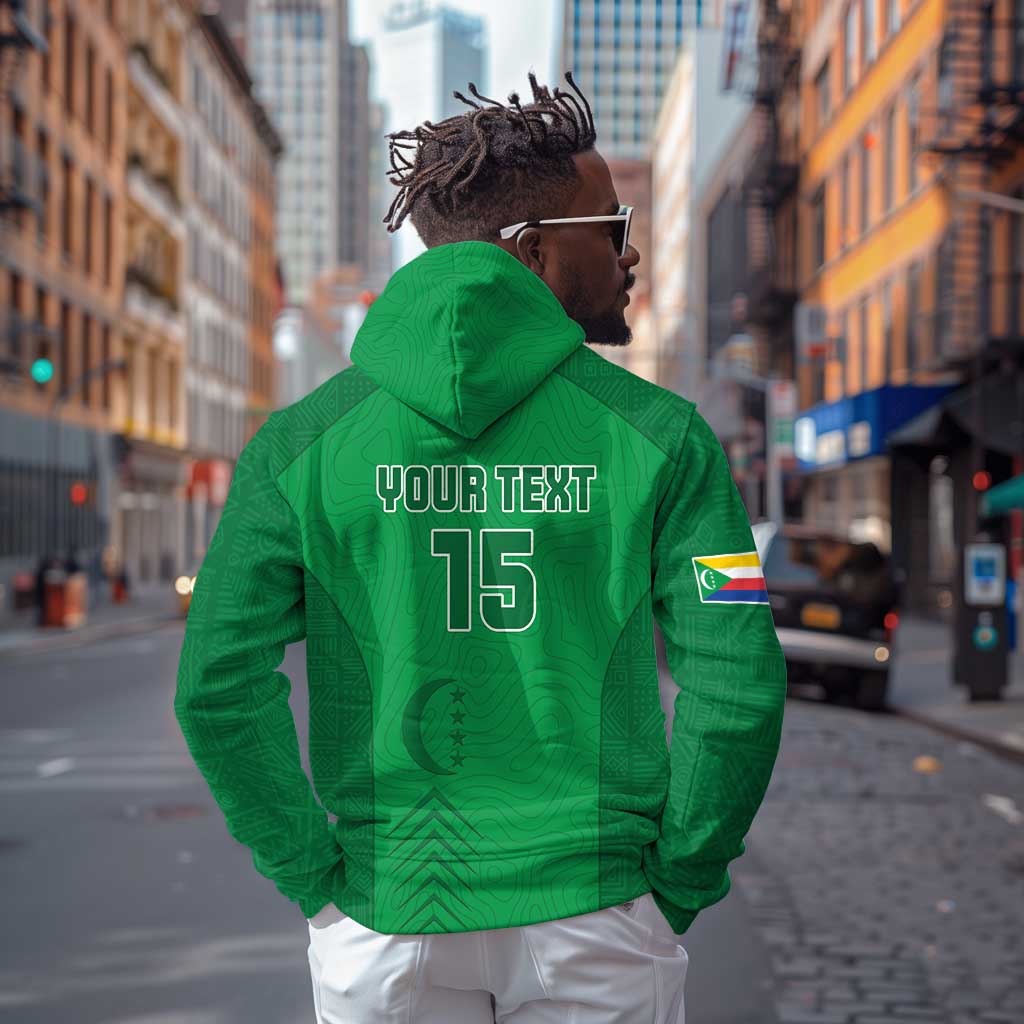 Custom Comoros Football Hoodie Go Les Coelacantes
