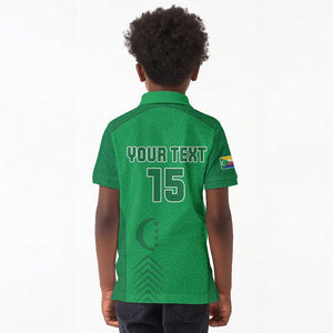 Custom Comoros Football Kid Polo Shirt Go Les Coelacantes