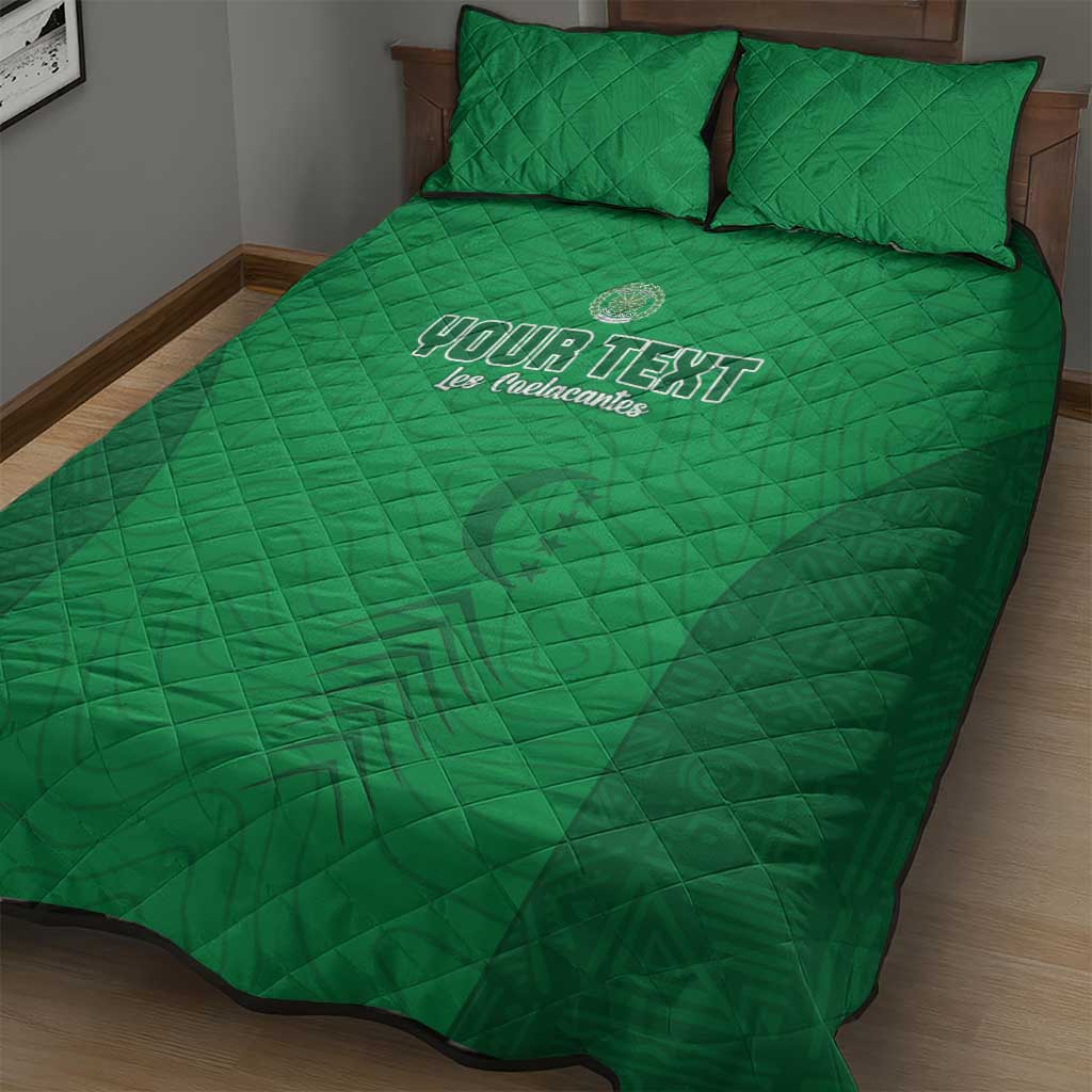 Custom Comoros Football Quilt Bed Set Go Les Coelacantes