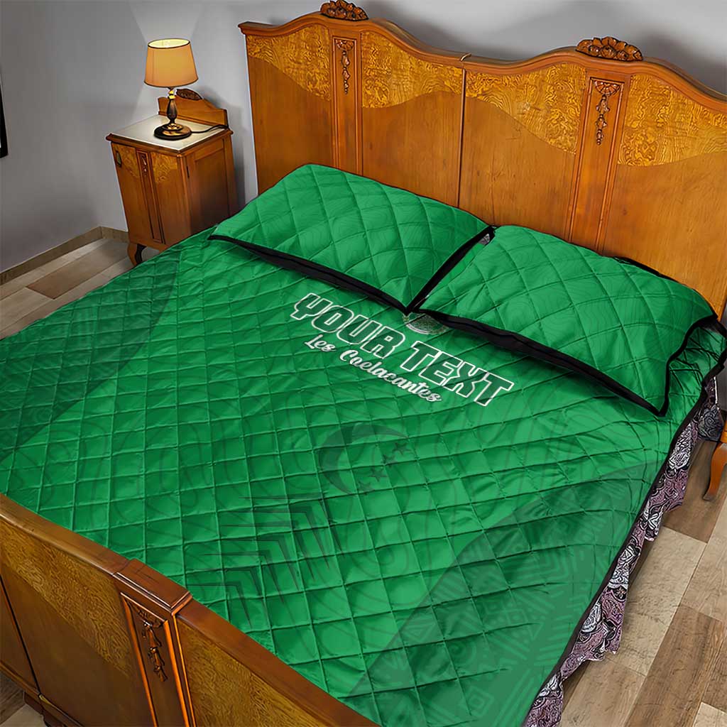 Custom Comoros Football Quilt Bed Set Go Les Coelacantes