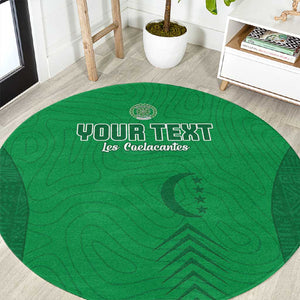 Custom Comoros Football Round Carpet Go Les Coelacantes