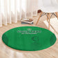 Custom Comoros Football Round Carpet Go Les Coelacantes