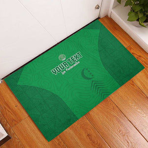Custom Comoros Football Rubber Doormat Go Les Coelacantes