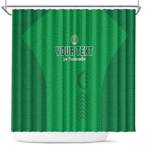 Custom Comoros Football Shower Curtain Go Les Coelacantes