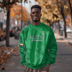 Custom Comoros Football Sweatshirt Go Les Coelacantes
