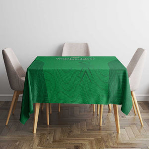 Custom Comoros Football Tablecloth Go Les Coelacantes