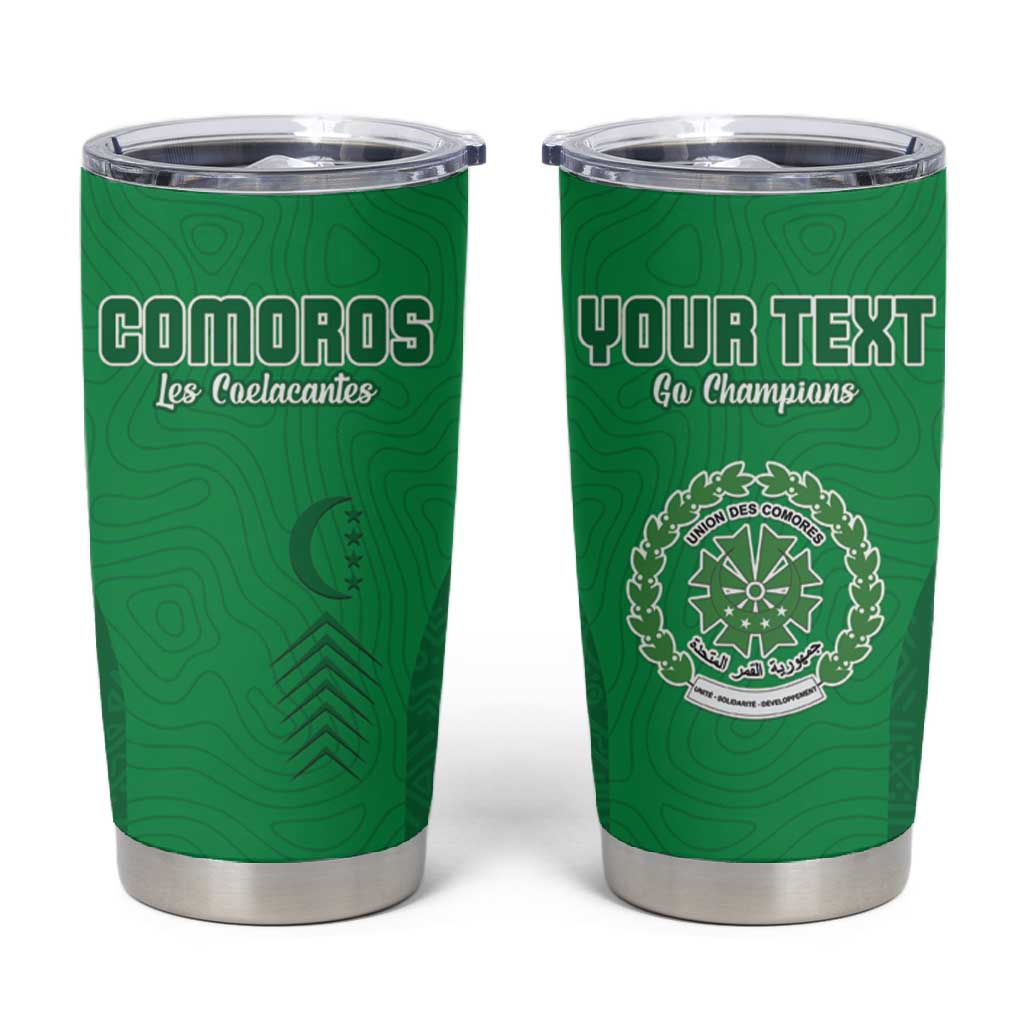Custom Comoros Football Tumbler Cup Go Les Coelacantes