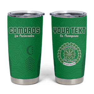 Custom Comoros Football Tumbler Cup Go Les Coelacantes