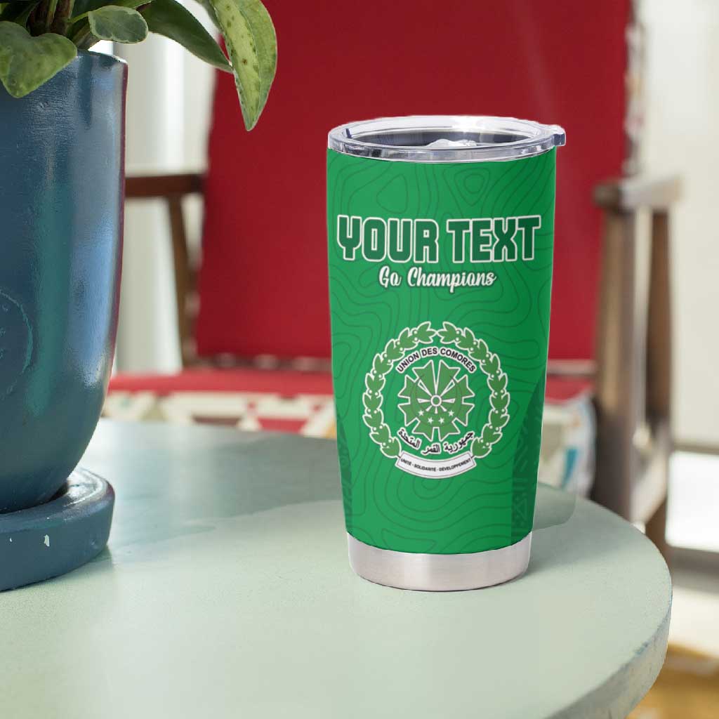 Custom Comoros Football Tumbler Cup Go Les Coelacantes