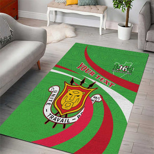 Personalized Burundi Area Rug 63rd Anniversary of Independence