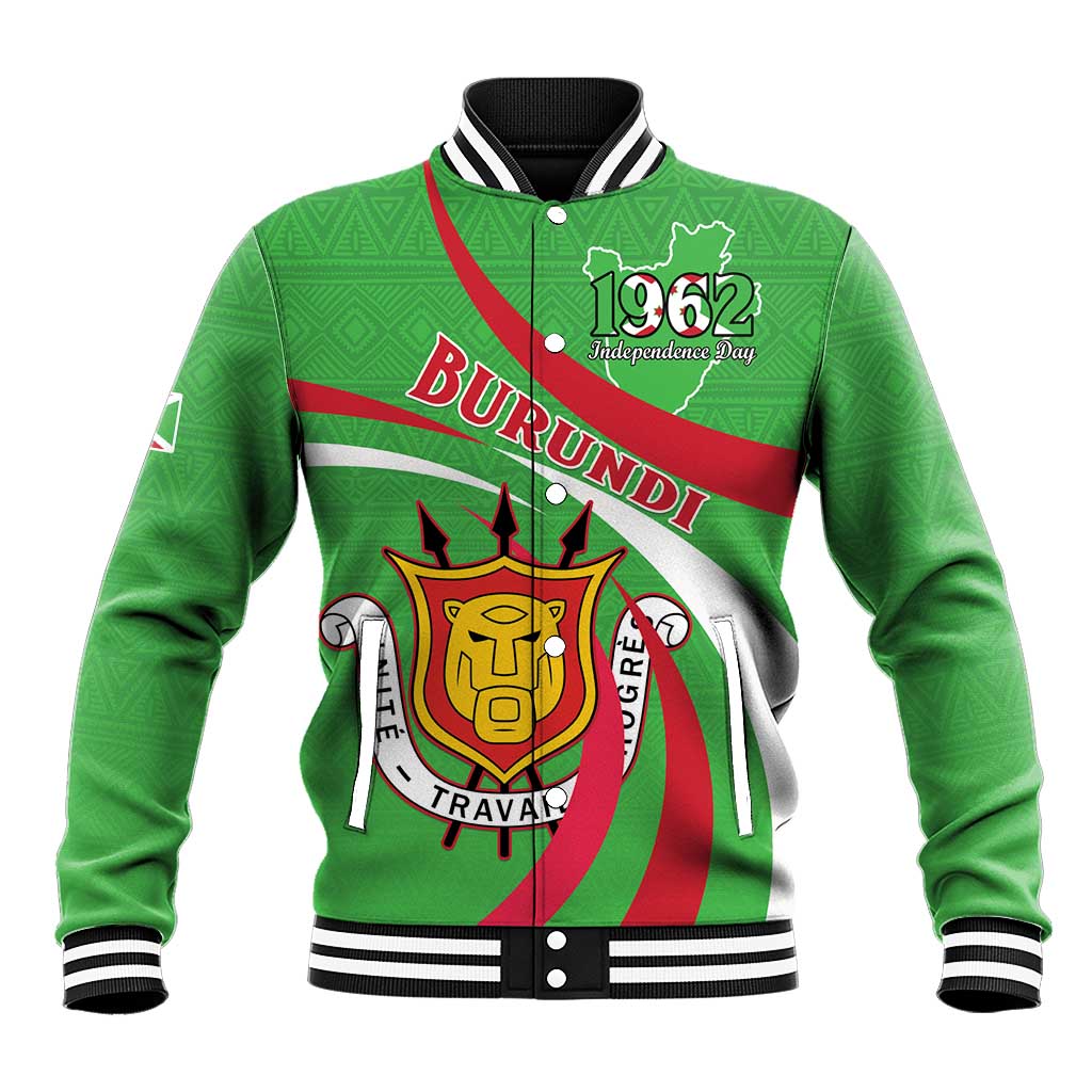Personalized Burundi Baseball Jacket 63rd Anniversary of Independence