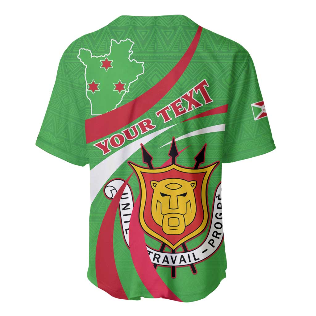 Personalized Burundi Baseball Jersey 63rd Anniversary of Independence
