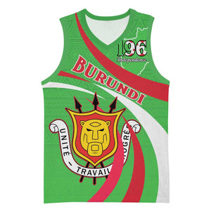 Personalized Burundi Basketball Jersey 63rd Anniversary of Independence - African Pride